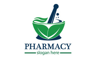 Parmacy herbal logo template version 26