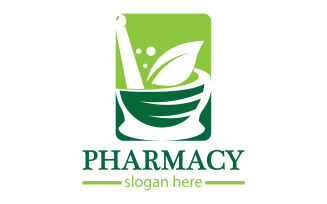 Parmacy herbal logo template version 30