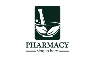 Parmacy herbal logo template version 32