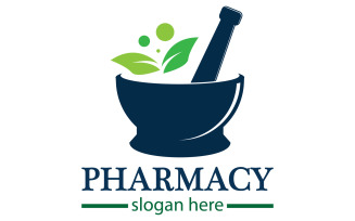 Parmacy herbal logo template version 7