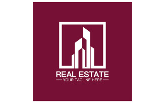 Real estate building tower logo template version 16