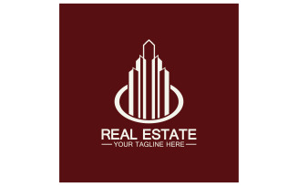 Real estate building tower logo template version 20