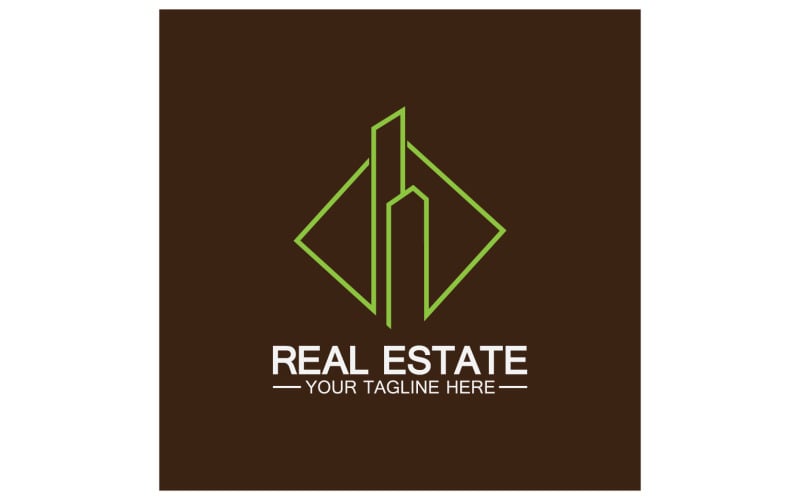 Real estate building tower logo template version 23 Logo Template