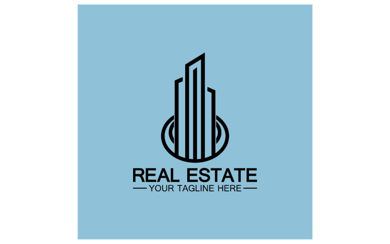 Real estate building tower logo template version 25 Logo Template