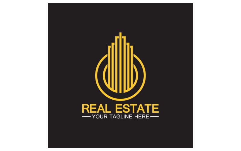 Real estate building tower logo template version 26 Logo Template