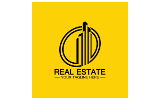 Real estate building tower logo template version 28