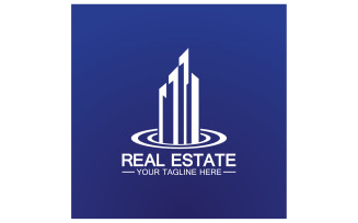 Real estate building tower logo template version 29