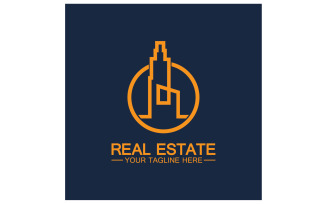Real estate building tower logo template version 2