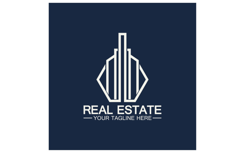 Real estate building tower logo template version 30 Logo Template