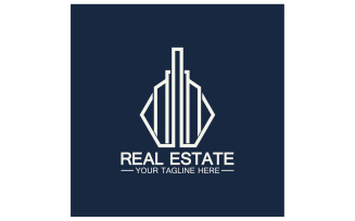 Real estate building tower logo template version 30