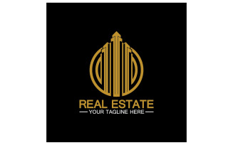 Real estate building tower logo template version 31