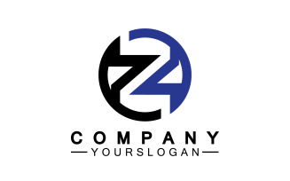 Z letter initial name logo template version 11