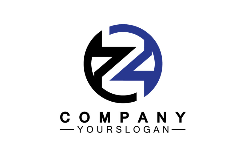 Z letter initial name logo template version 11 Logo Template