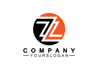 Z letter initial name logo template version 2