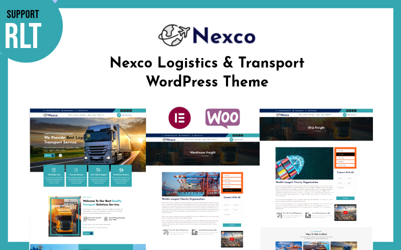 Nexco - Transportation & Logistics  Multipurpose WordPress Elementor Theme