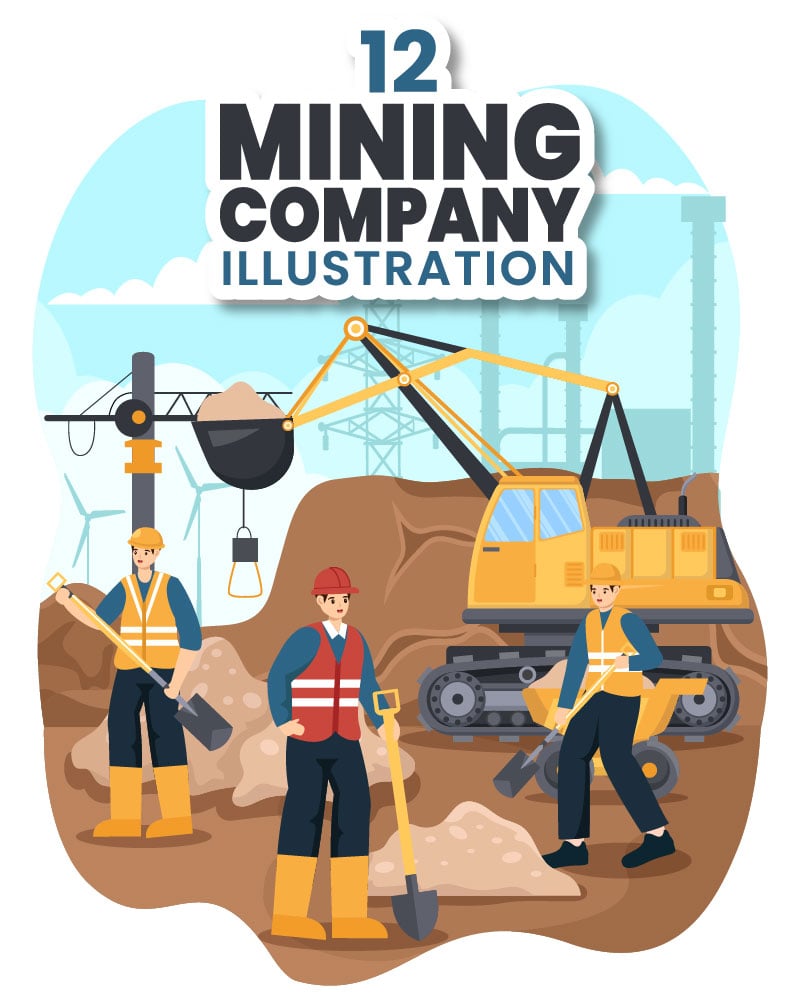 Kit Graphique #387673 Mining Truck Divers Modles Web - Logo template Preview