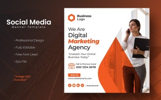 Digital Marketing Agency Social Media Post Template