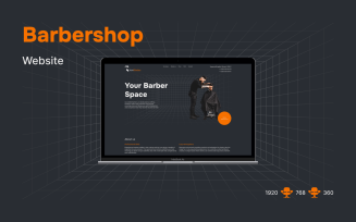 IronBlades — BarberShop Minimalistic Website UI Template