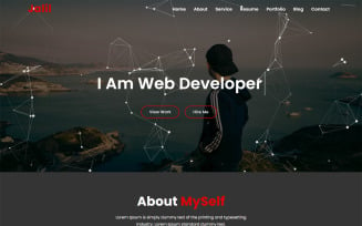 Jalil Personal Portfolio HTML5 Landing Page Template