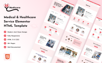 Medicare - Medical and Healthcare Service HTML Website Template