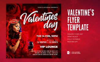 Valentines Day Flyer Template 2024