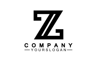Z letter initial name logo template version 37