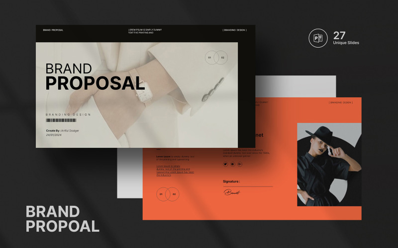 Brand Digital Proposal Presentation PowerPoint Template