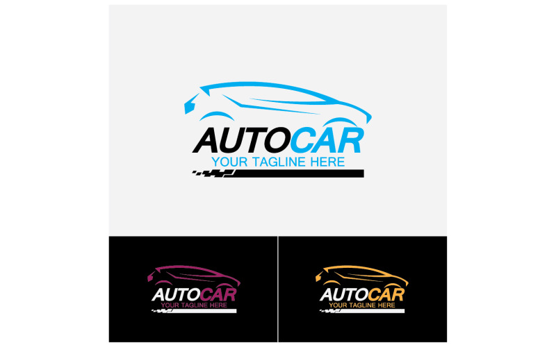 Cars dealer, automotive, autocar logo design inspiration. v44 Logo Template