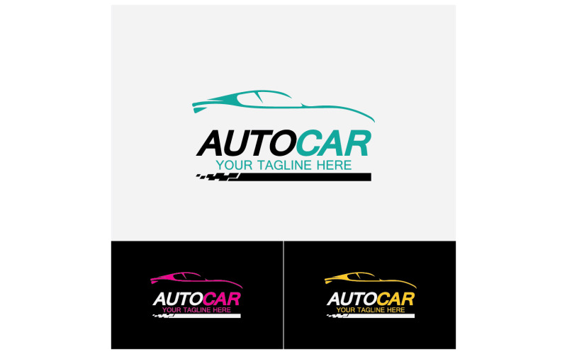 Cars dealer, automotive, autocar logo design inspiration. v47 Logo Template
