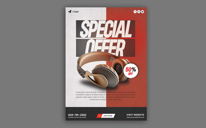 Product Sale Flyer Template 02 Corporate Identity