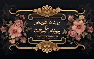 Wedding card design_wedding card with calligraphy text_ wedding invitation card_ invitation card
