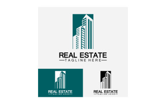Real estate icon, builder, construction, architecture and building logos. v11