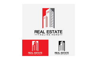 Real estate icon, builder, construction, architecture and building logos. v12