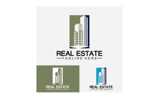 Real estate icon, builder, construction, architecture and building logos. v2
