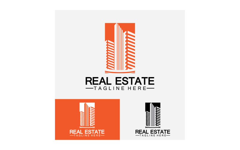 Real estate icon, builder, construction, architecture and building logos. v6 Logo Template