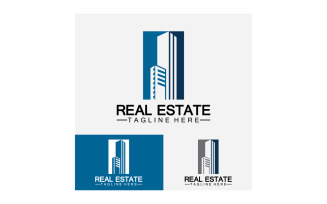 Real estate icon, builder, construction, architecture and building logos. v7