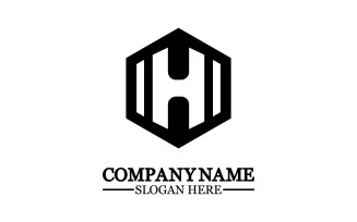 Letter H logo icon design template elements v23