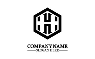 Letter H logo icon design template elements v32