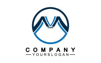 Letter M logo design or corporate identity v20