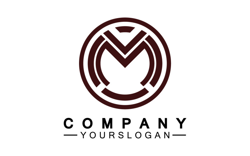Letter M logo design or corporate identity v25 Logo Template