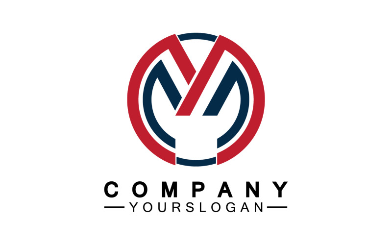 Letter M logo design or corporate identity v27 Logo Template