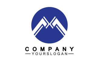 Letter M logo design or corporate identity v35