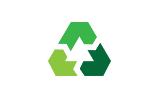 Recycle Symbol isolated on a white background v22
