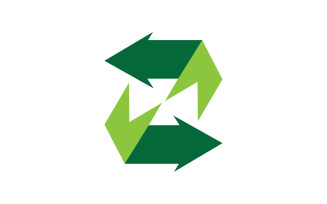 Recycle Symbol isolated on a white background v29