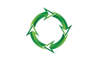Recycle Symbol isolated on a white background v3