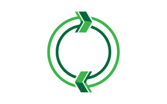 Recycle Symbol isolated on a white background v4