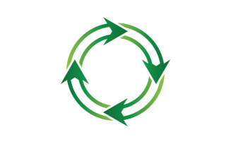 Recycle Symbol isolated on a white background v6