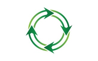 Recycle Symbol isolated on a white background v6