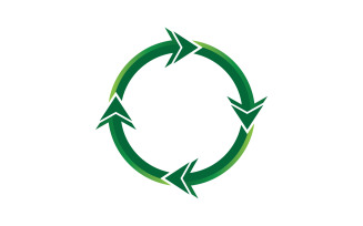 Recycle Symbol isolated on a white background v7