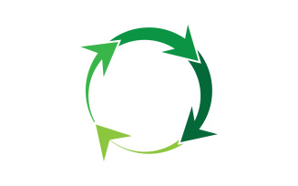 Recycle Symbol isolated on a white background v9